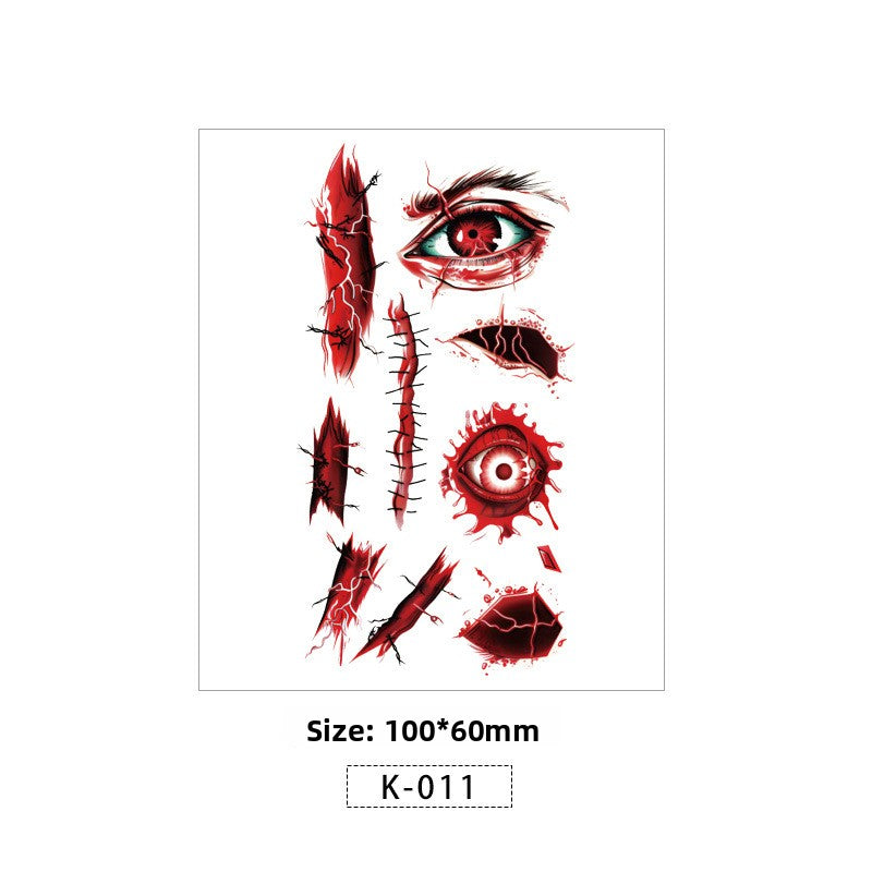 Halloween Scar Tattoo Stickers