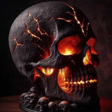 Halloween Skull LED Light Garden Decor - Resin