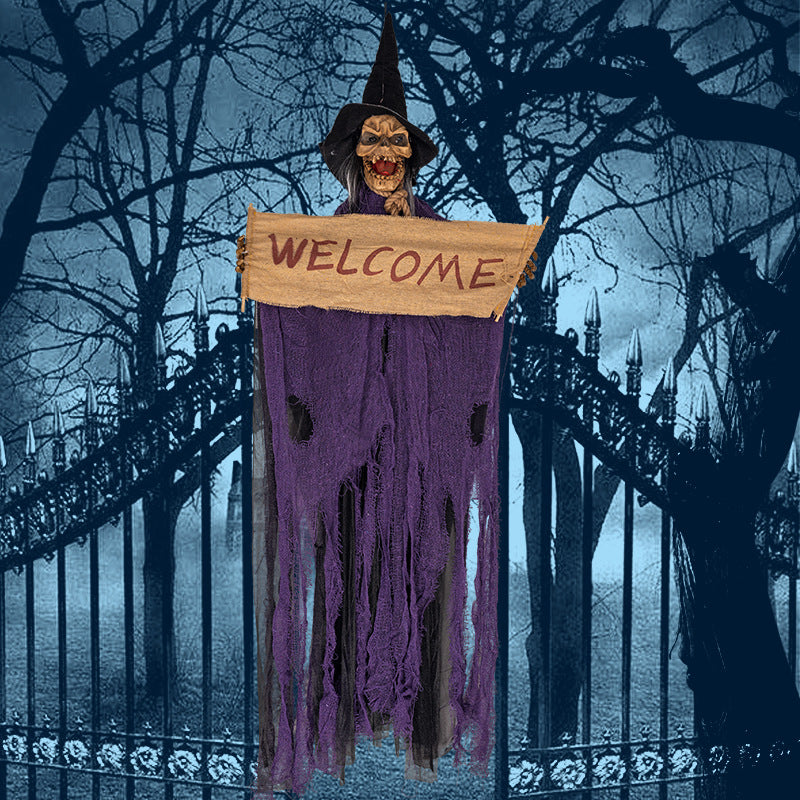 Halloween Hanging Ghost Door Decoration - Resin