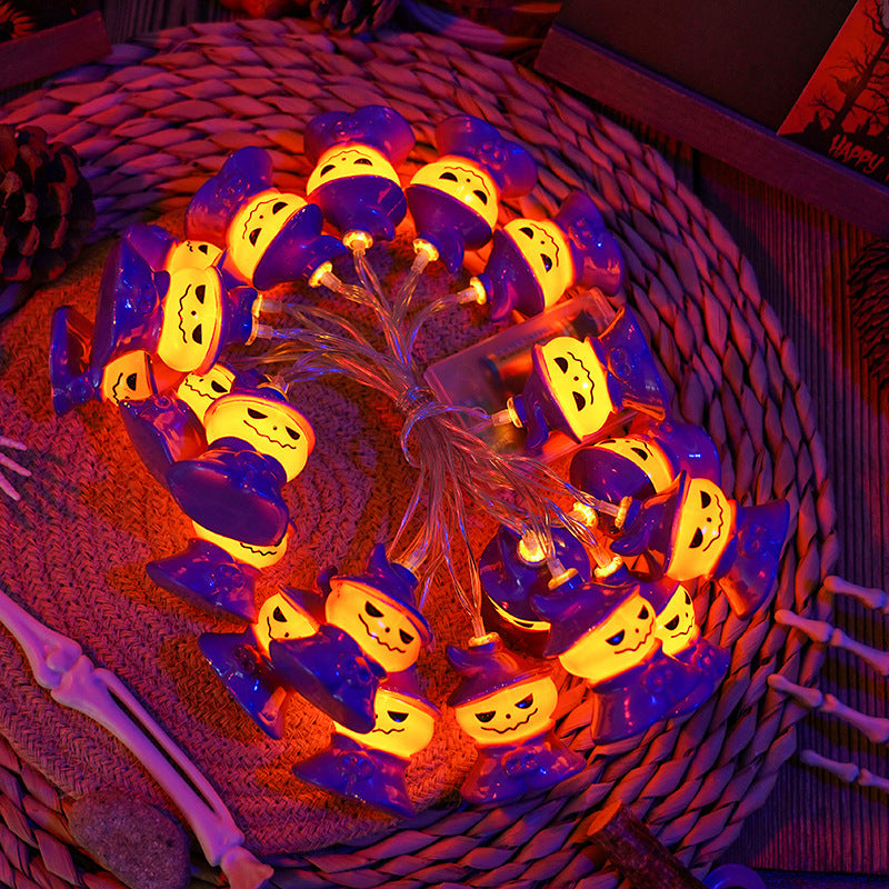 Halloween Outdoor LED Pumpkin and Ghost String Lights