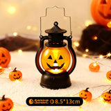 Halloween Pumpkin and Ghost Oil-Style Lantern - Plastic