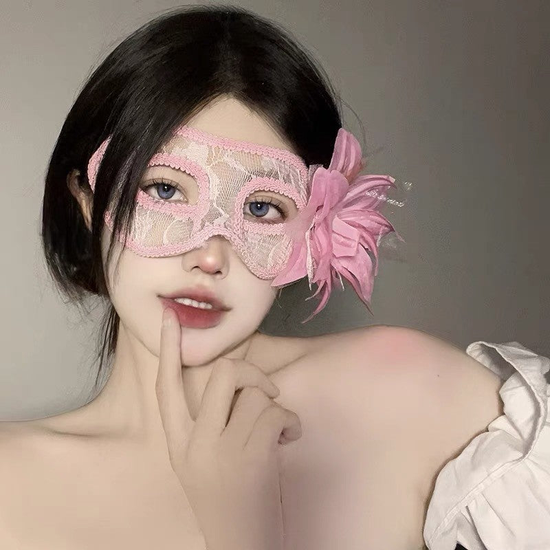 Halloween Anime Half-Face Mask - Plastic