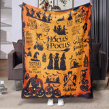 Halloween Printed Flannel Blanket