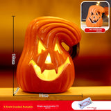 Halloween Light-Up Pumpkin Lantern - Plastic