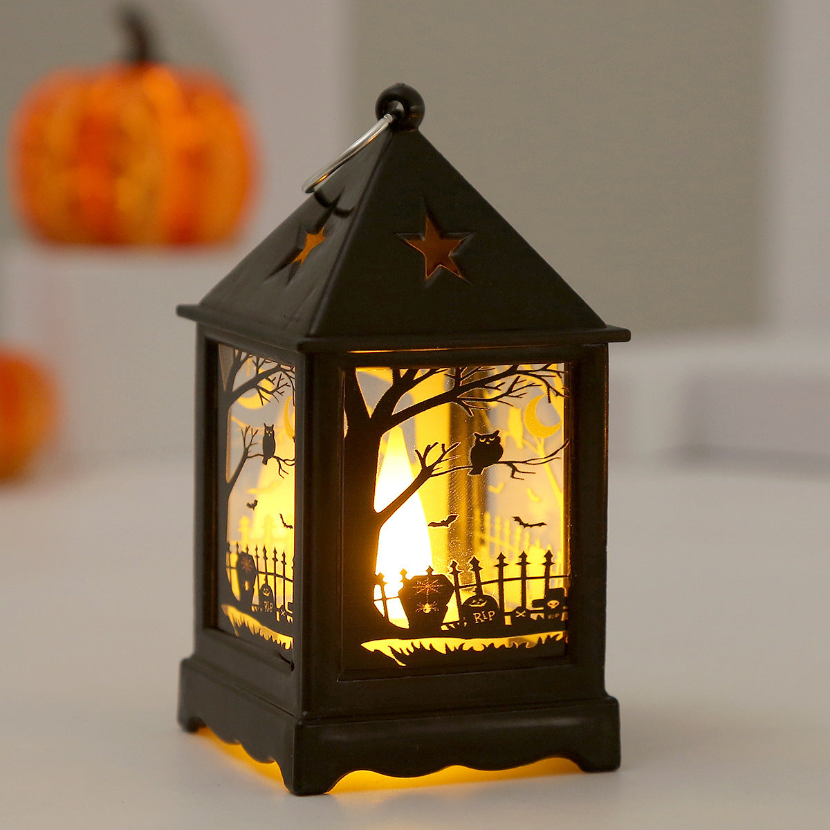 Halloween Handheld LED Pumpkin Light - Plastic