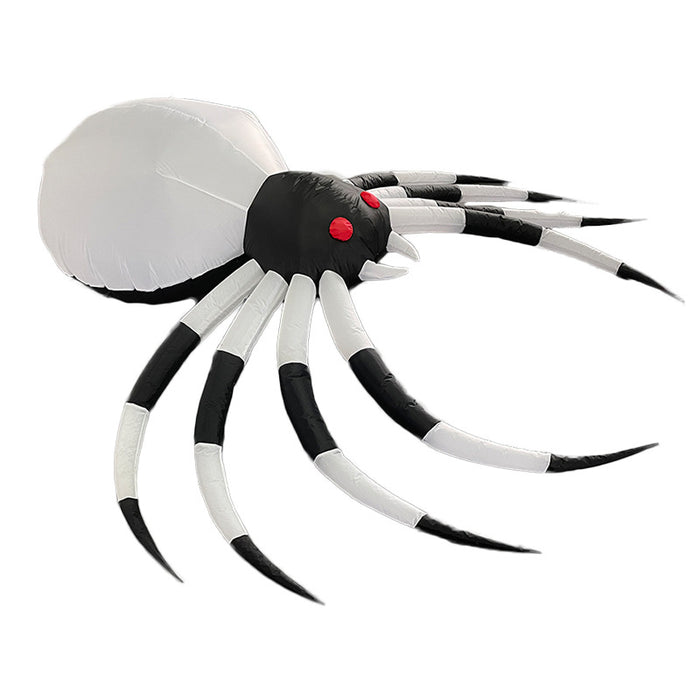 Halloween Inflatable Black and White Spider