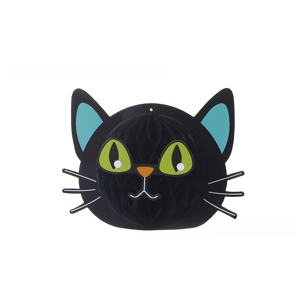 Halloween Honeycomb Hanging Decorations - Witch and Spider Designs