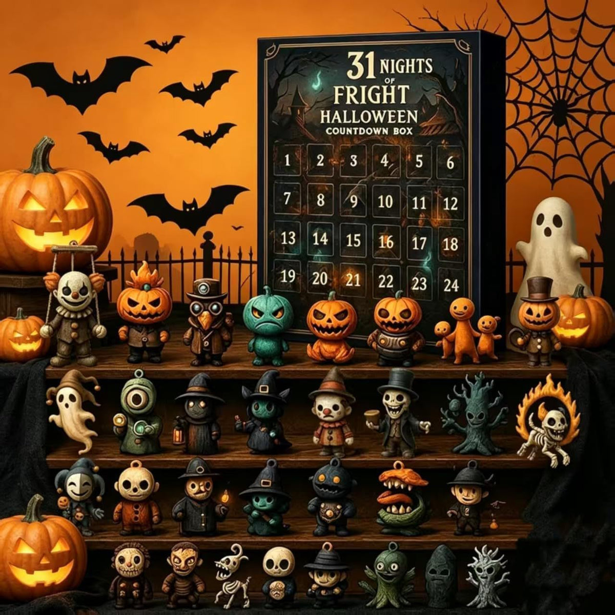 Halloween Figure Advent Calendar - Acrylic