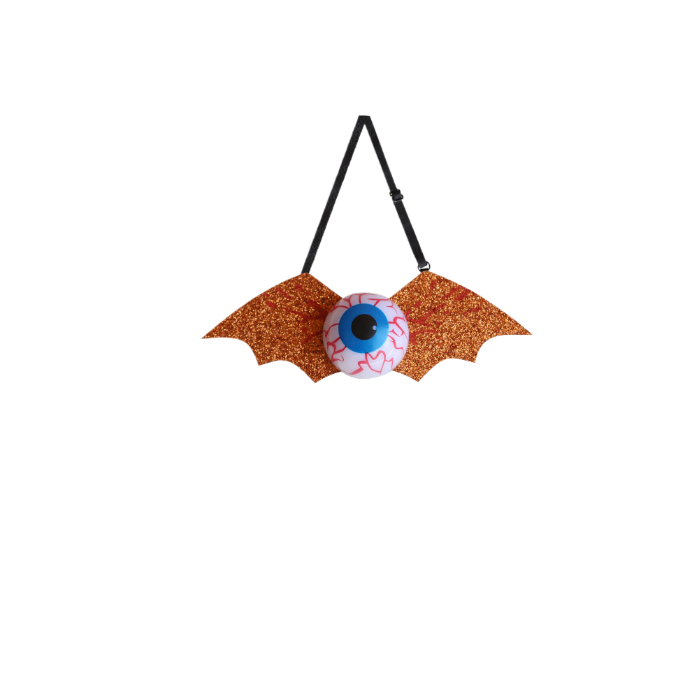 Halloween Light-Up Eyeball Tie - Non-woven fabric
