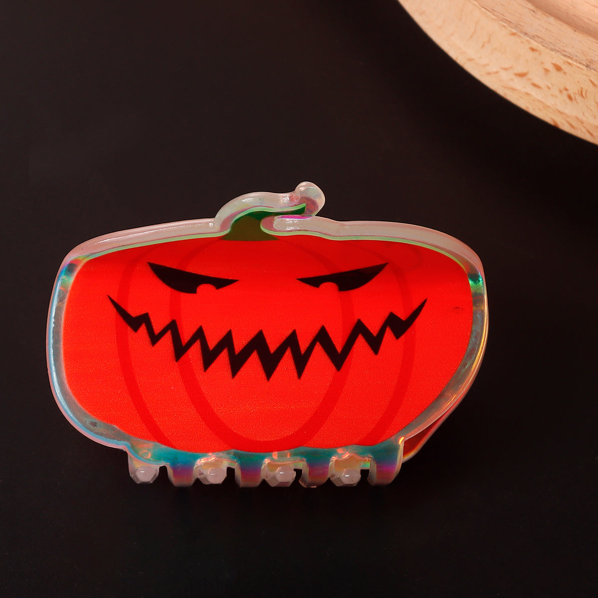 Halloween Pumpkin Ghost Hair Clip - PVC