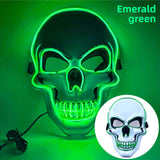 Halloween Skull LED Glow Mask with Multi-Color Effects