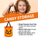 Halloween LED Pumpkin Candy Bucket