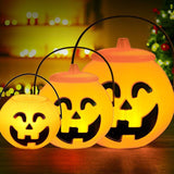 Halloween Pumpkin and Ghost Oil-Style Lantern - Plastic