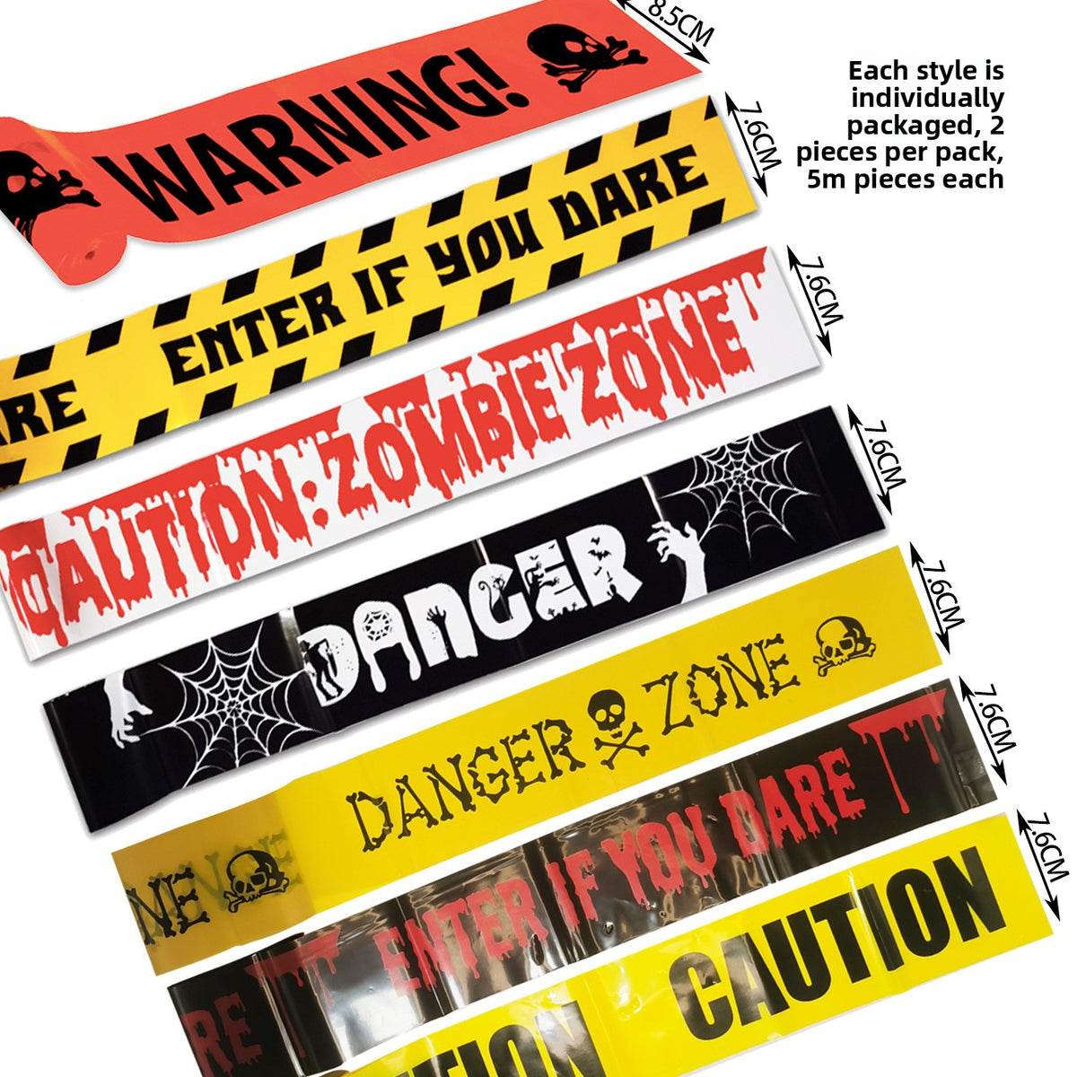 Halloween Party Decoration Warning Tape - Plastic