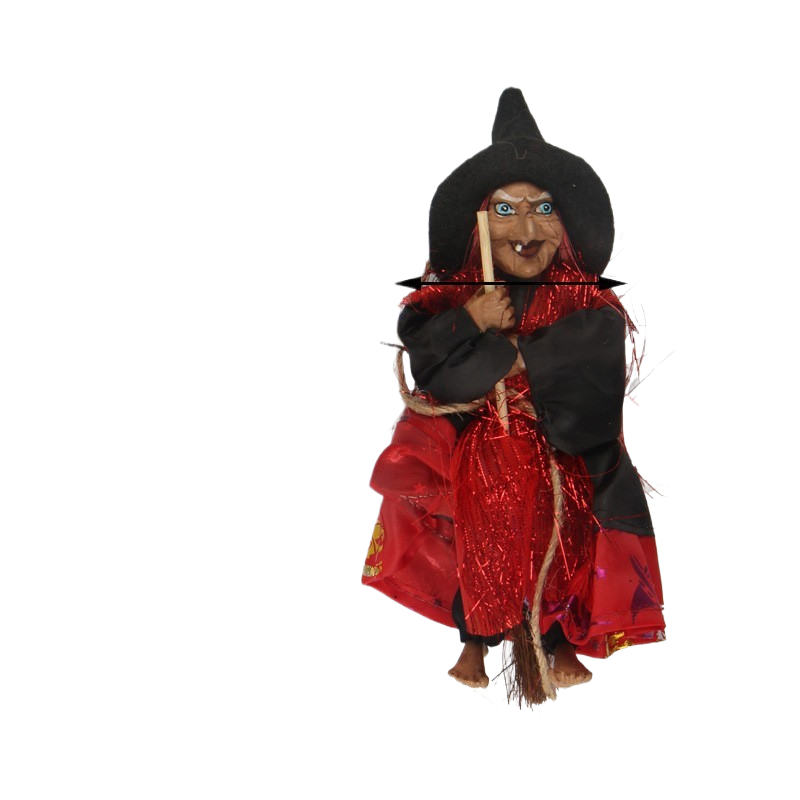 Halloween Witch Broom Decoration - Plastic