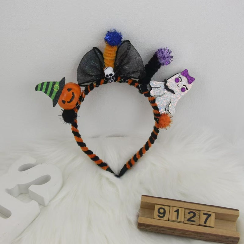 Halloween Pumpkin Headband and Hair Accessories