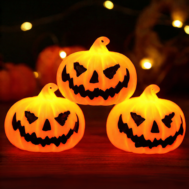 Halloween LED Pumpkin Decorative Lights - Plastic