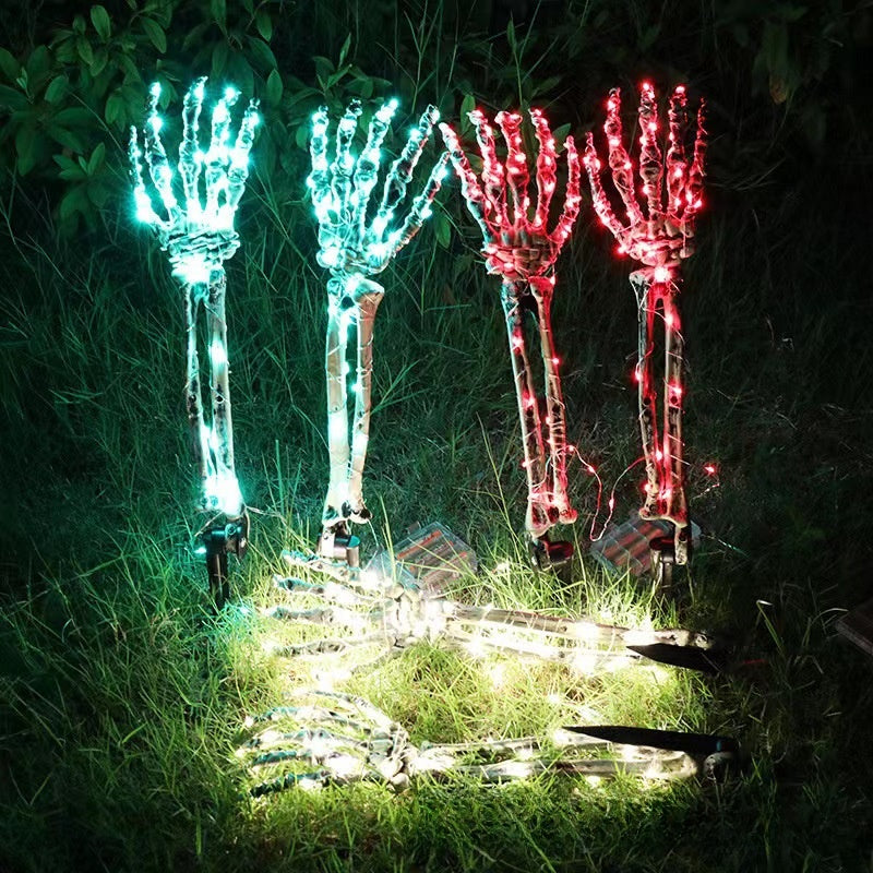 Halloween LED Skeleton Hand Garden Stake Light - Plastic