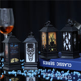 Halloween Glowing Oil-Style Lantern - Plastic