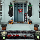 Halloween Glow-in-the-Dark Hanging Ghost Decoration - Cloth