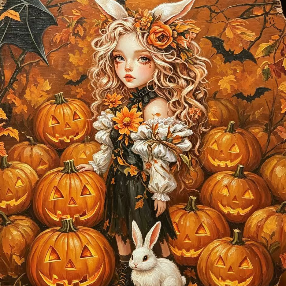 Halloween Boxwood Door Decoration