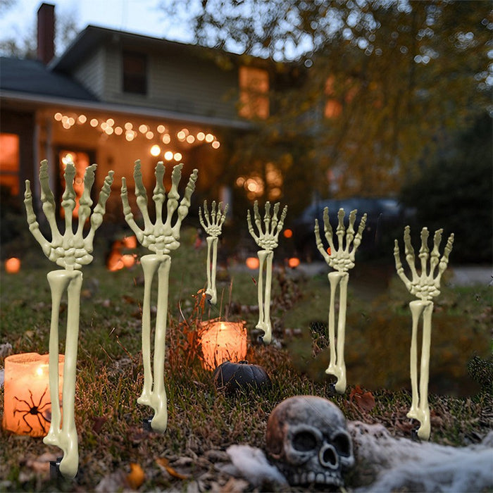Halloween Ghost Hand Yard Stake - Plastic