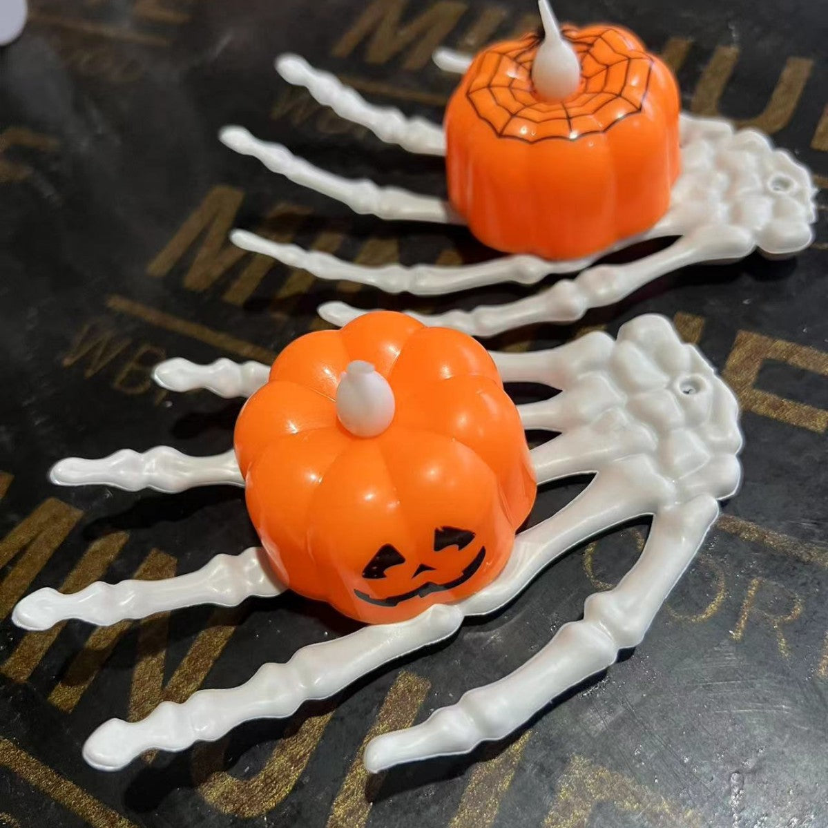 Halloween Plastic Skeleton Hand Props - Pair