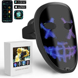 Halloween Bluetooth Gesture-Controlled LED Mask - Plastic
