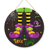 Halloween Boxwood Door Decoration