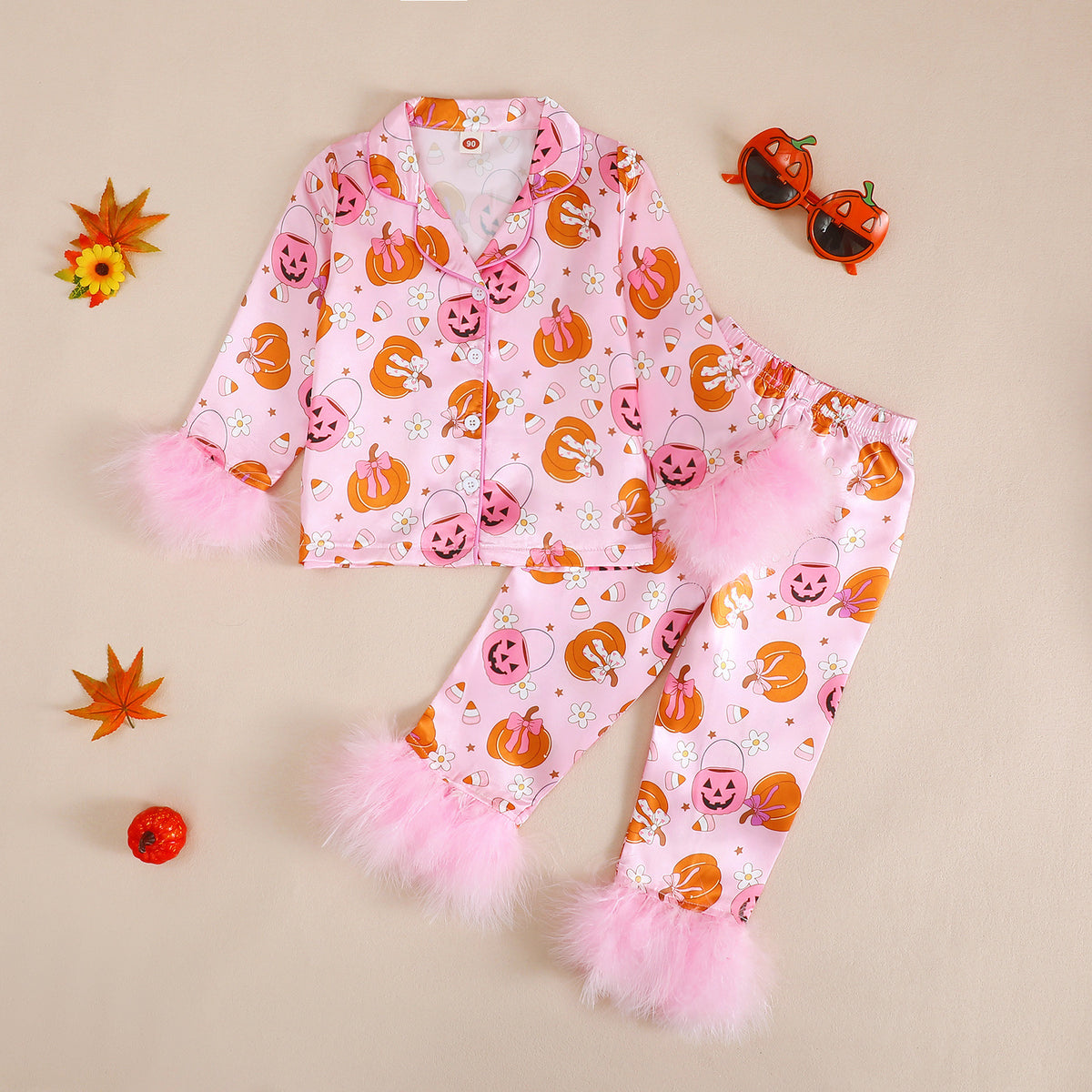 Girls' Halloween Pajama Set