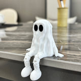 Halloween 3D Printed Articulated Ghost Figure - Plastic
