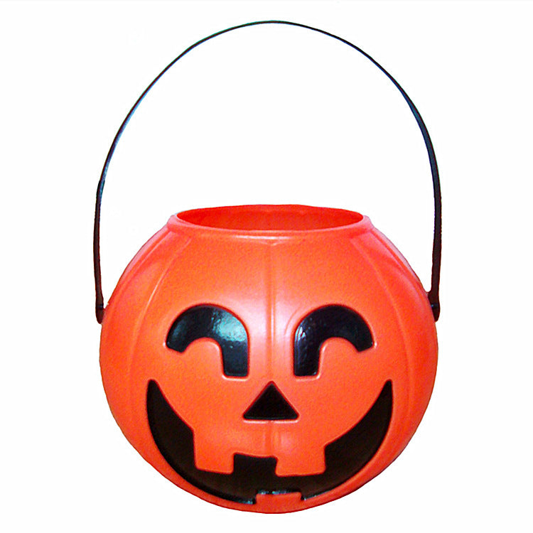 Halloween Pumpkin Candy Bucket - Plastic