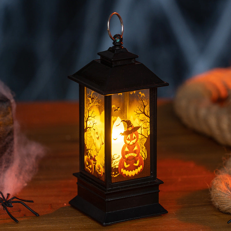 Halloween Glowing Wind Lantern - Plastic