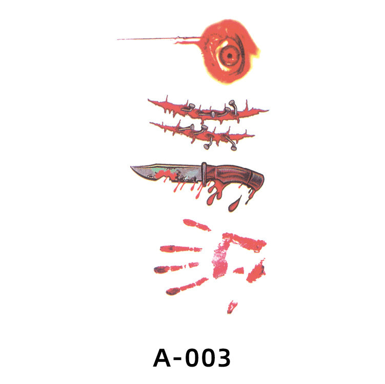 Halloween Fake Scar Tattoo Stickers