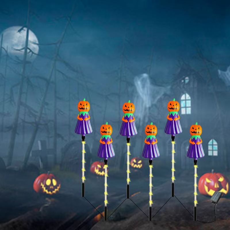 Halloween Solar Pumpkin Garden Stake Light