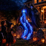 Halloween Ghost Grim Reaper Lantern Garden Decoration