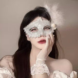 Halloween Anime Half-Face Mask - Plastic