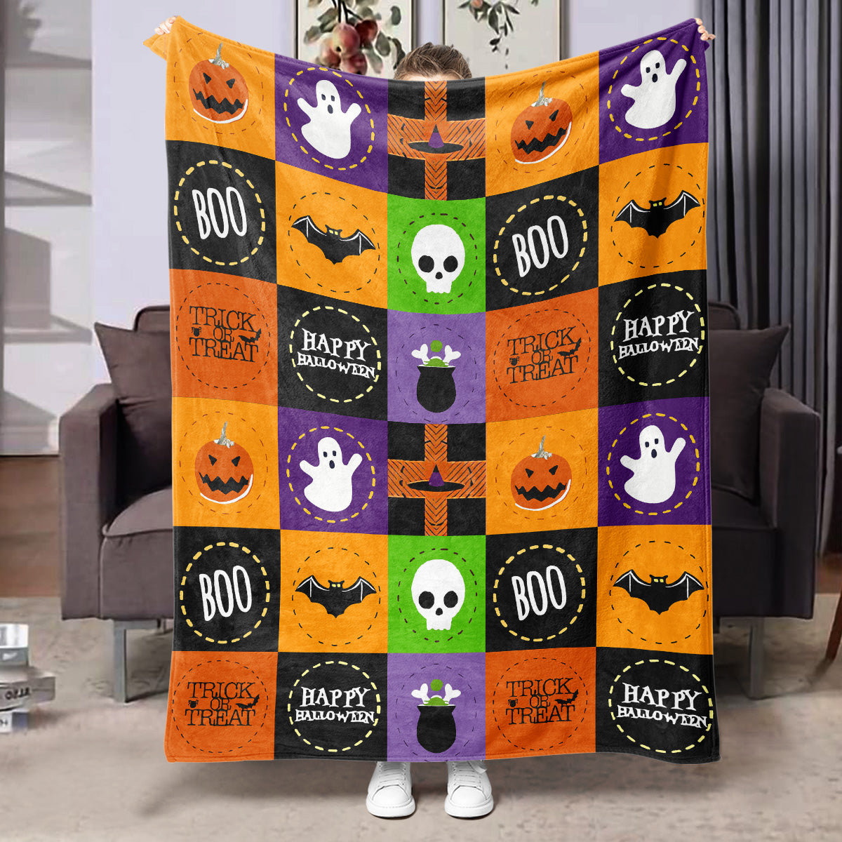 Halloween Printed Flannel Blanket