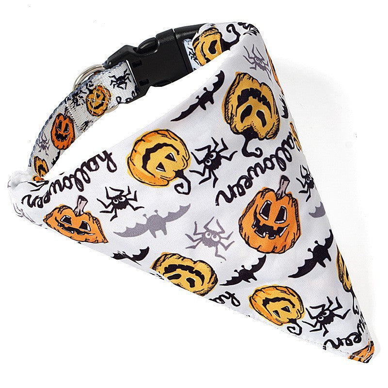 Halloween Pet Bandana Collar - Adjustable - Cloth