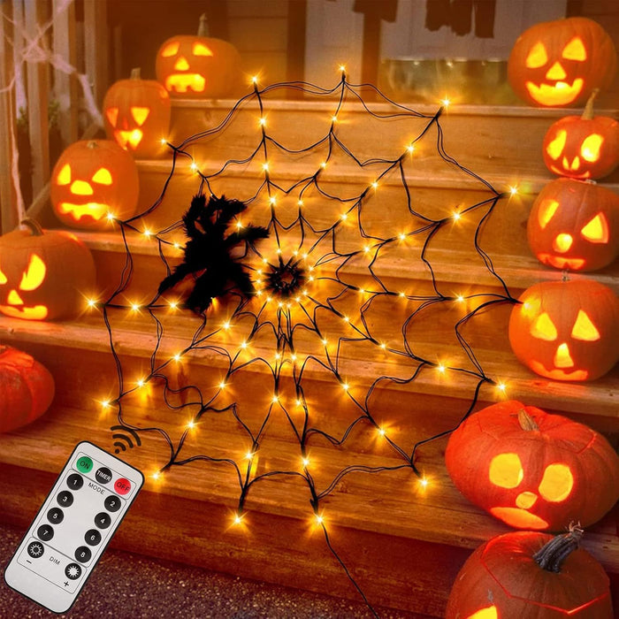 Halloween Spider Web Light with Remote Control