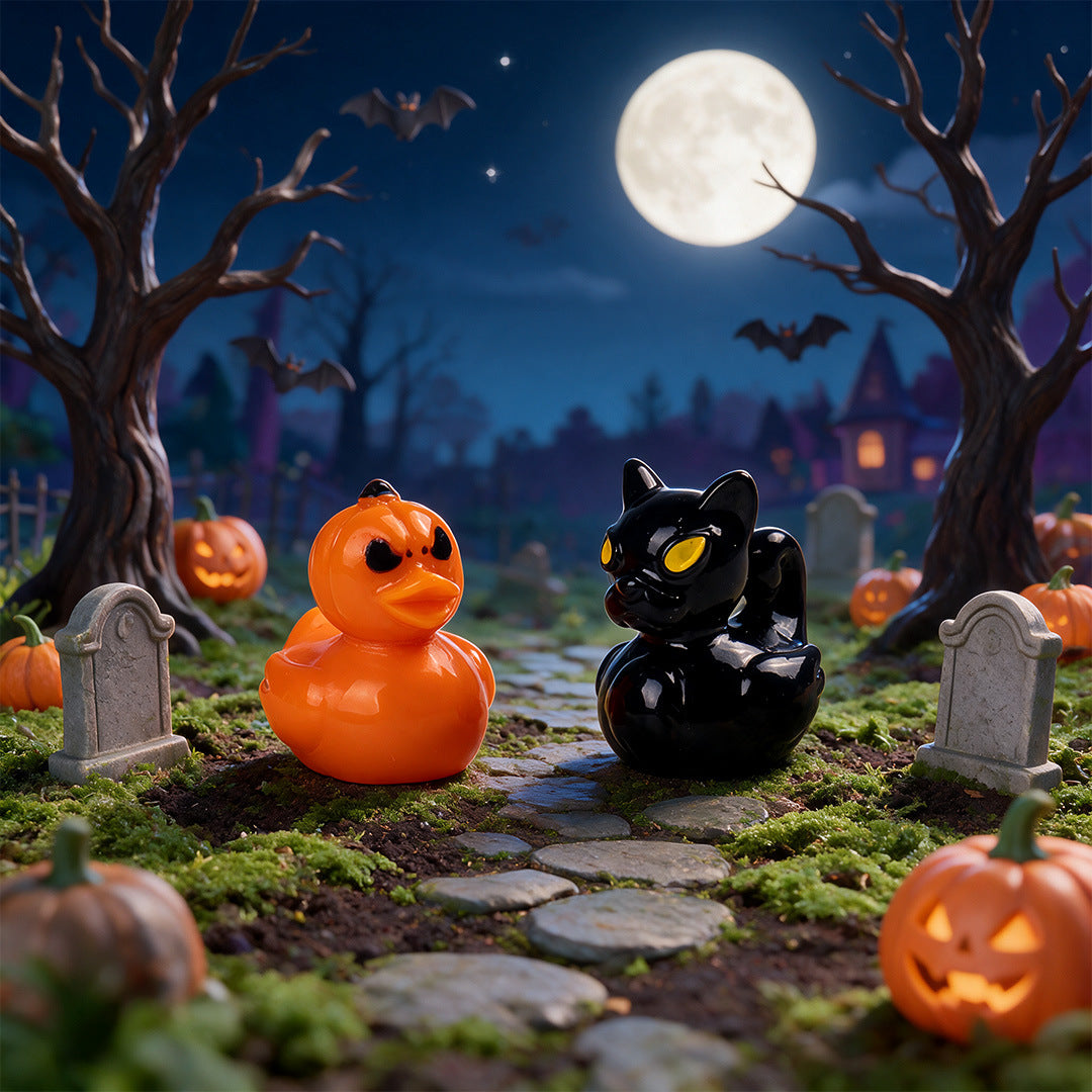 Halloween Resin Duck Ornament