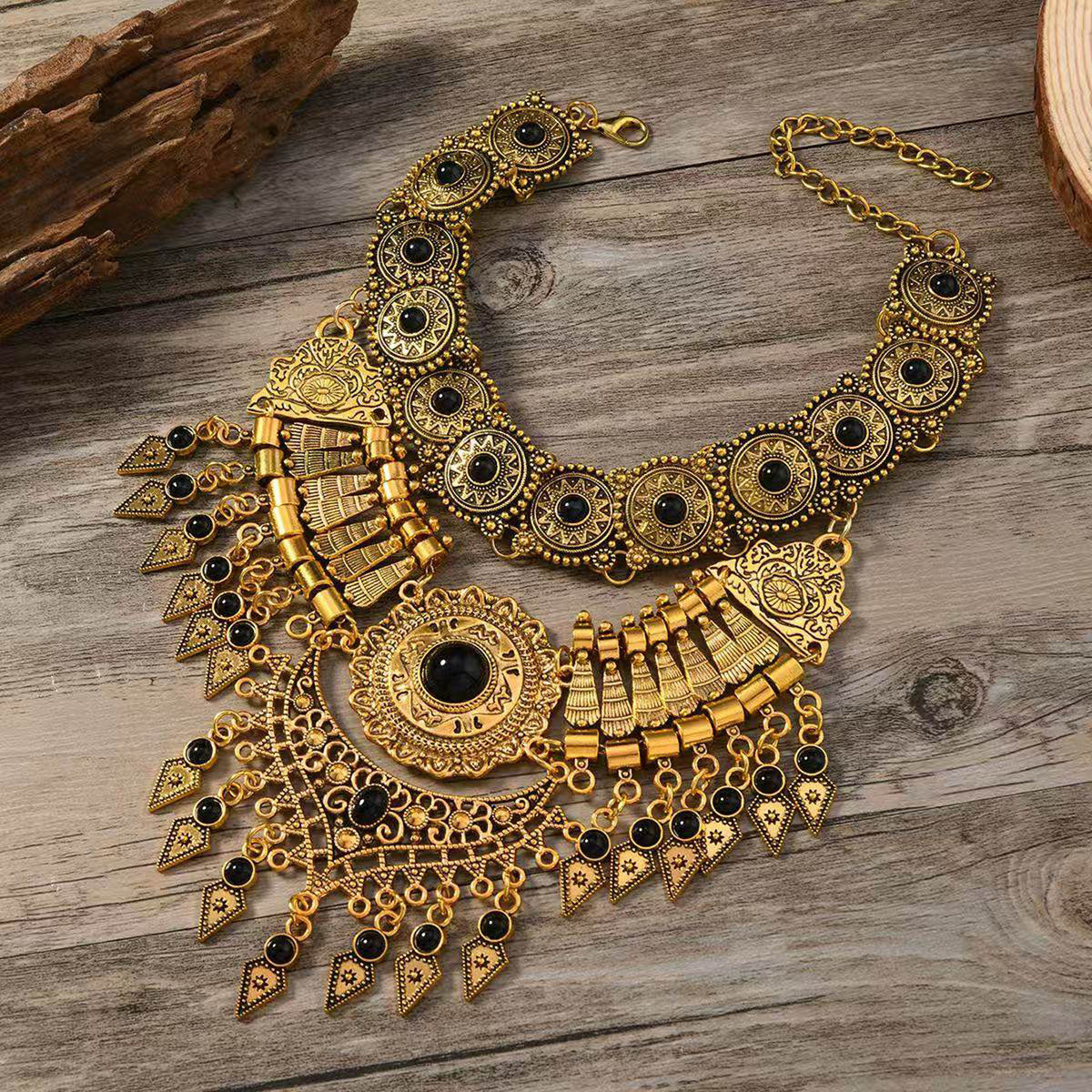 Halloween Egyptian-Style Alloy Necklace Accessory