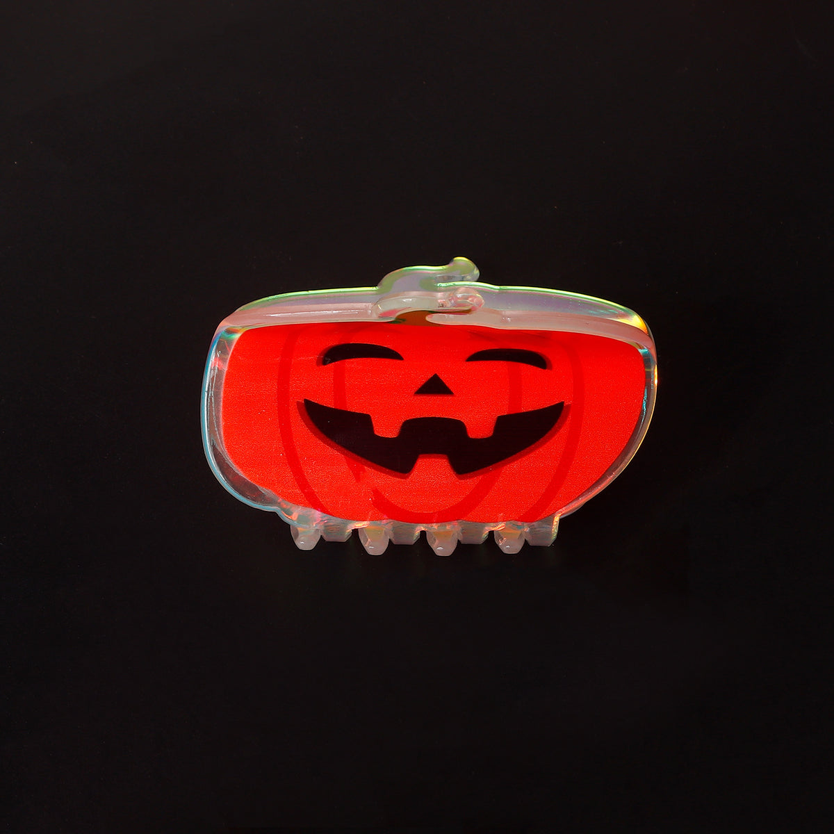 Halloween Pumpkin Ghost Hair Clip - PVC