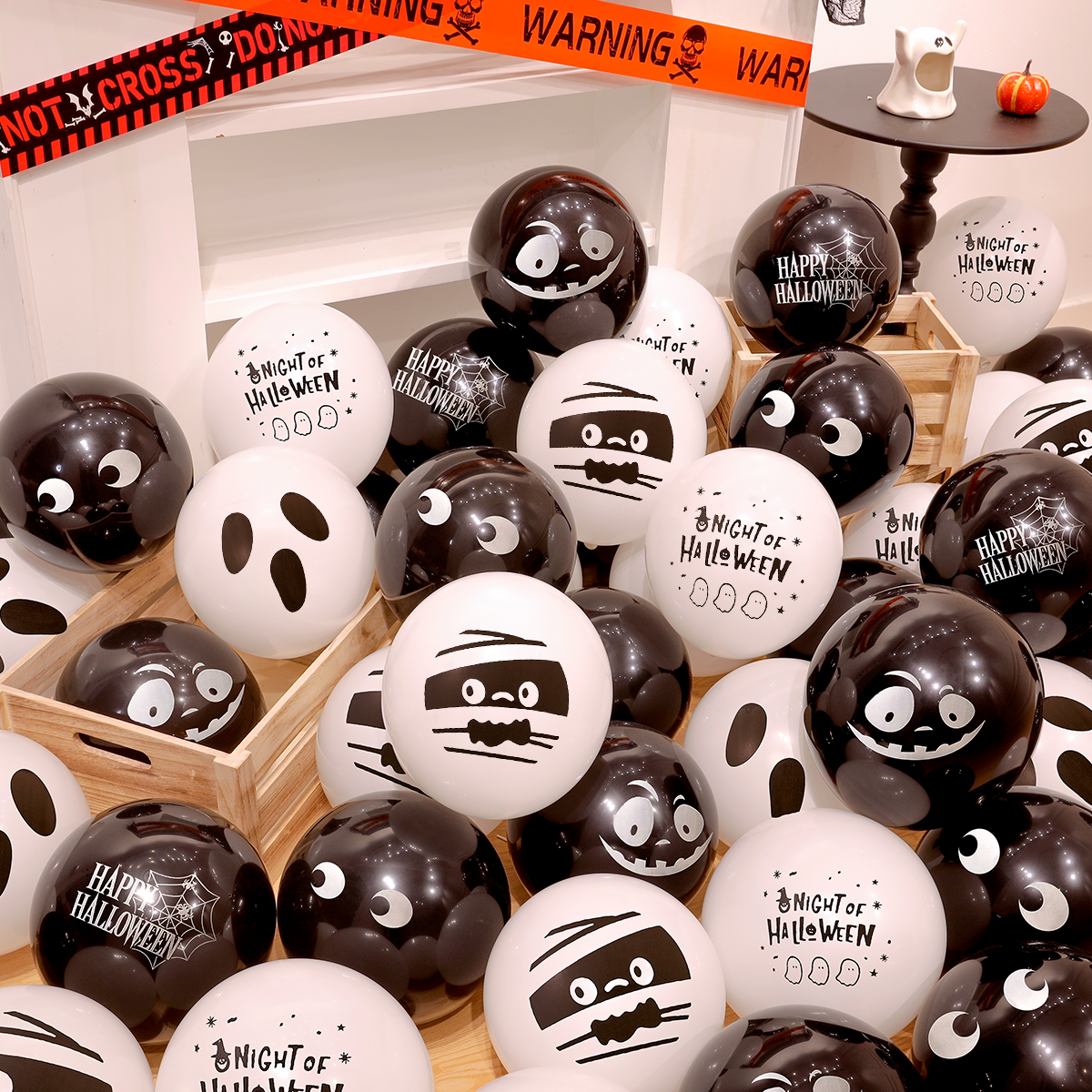 Halloween Latex Balloons Pumpkin Ghost Skull Party Decoration