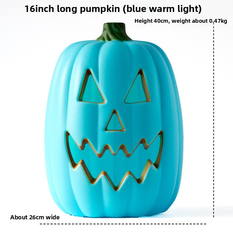 LED Halloween Pumpkin Lantern with Multiple Designs - Plastic