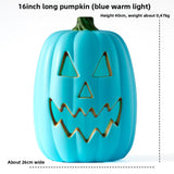 LED Halloween Pumpkin Lantern with Multiple Designs - Plastic