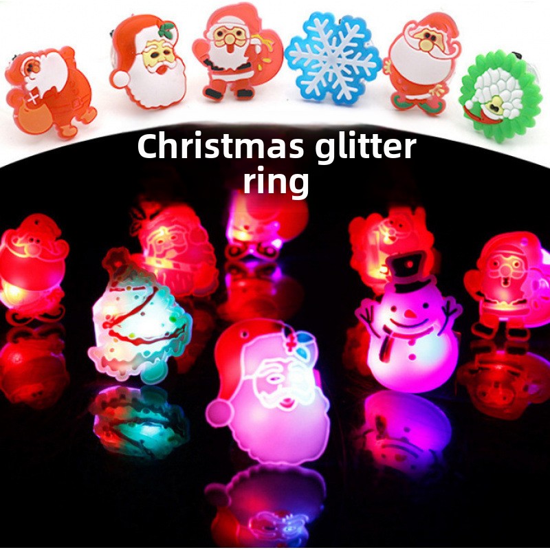 Halloween and Christmas LED Party Rings - Plastic