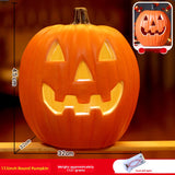 Halloween Light-Up Pumpkin Lantern - Plastic