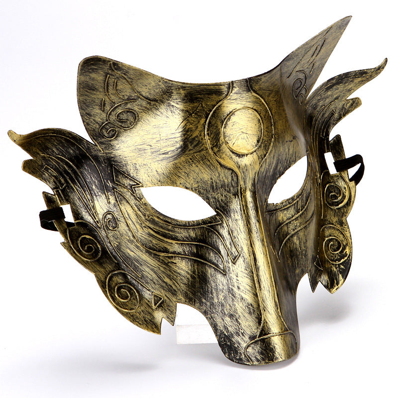Halloween Wolf Head Masquerade Mask - Plastic