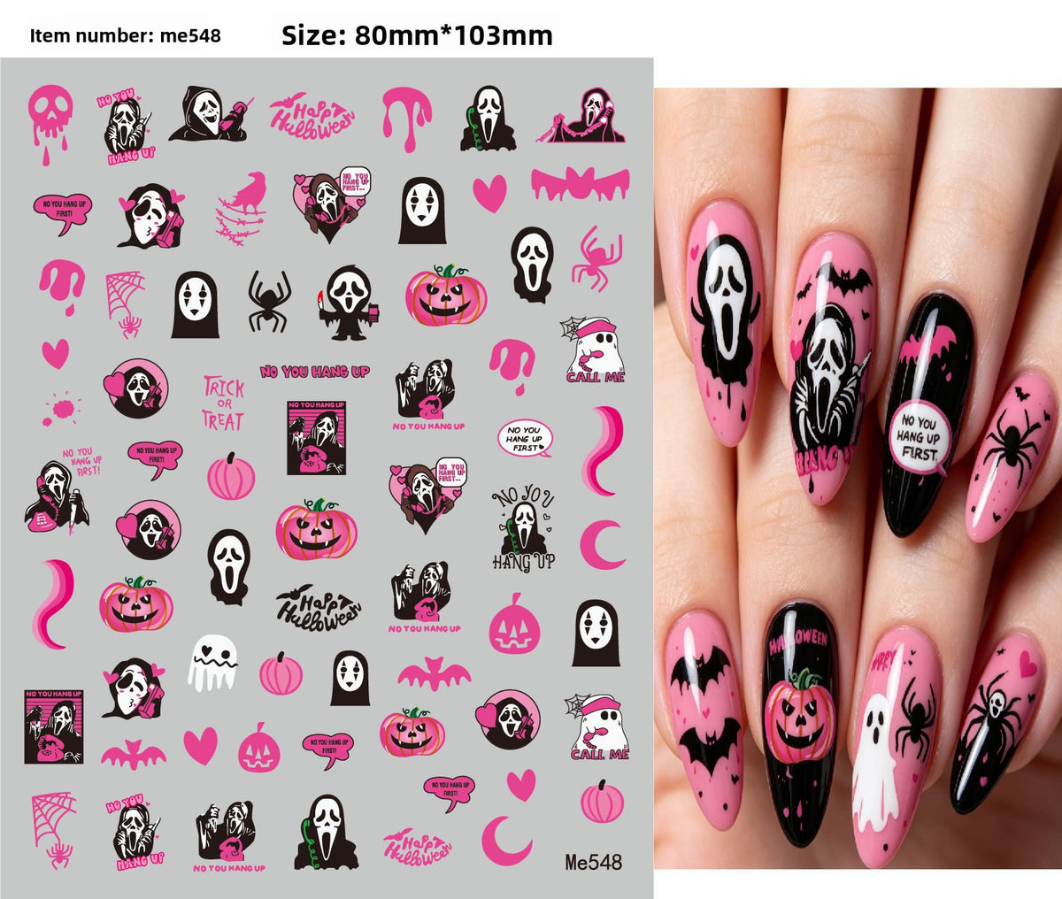 Halloween Nail Stickers - Vinyl
